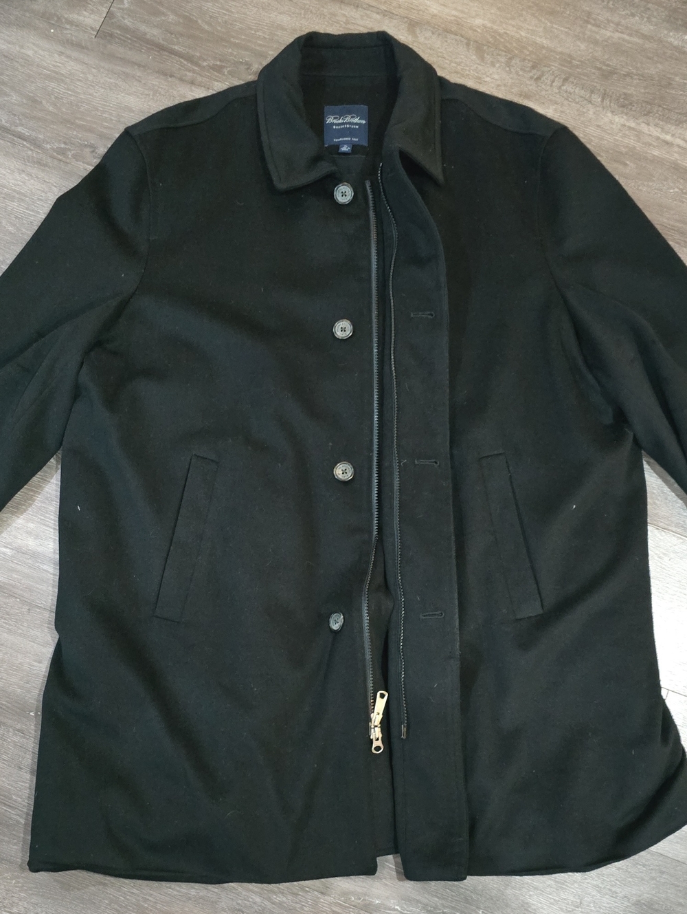 Brooks Brothers BrooksStorm Wool CAR Coat XL